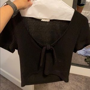 Black crop top
